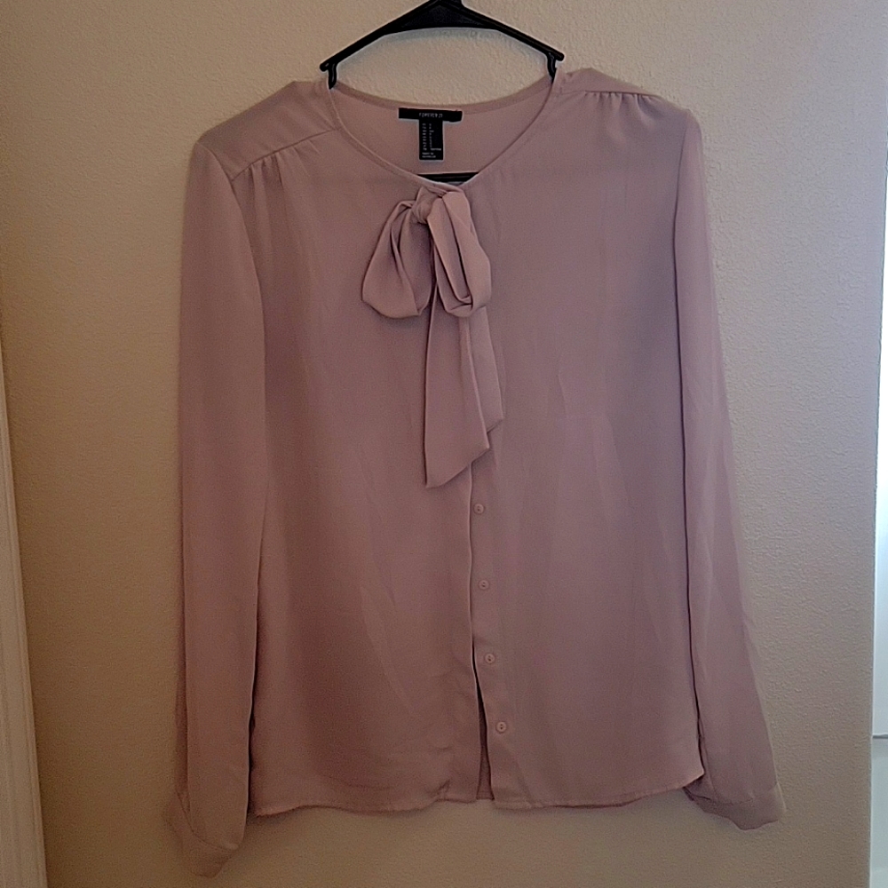 Forever 21, Long sleeve, bow tie top